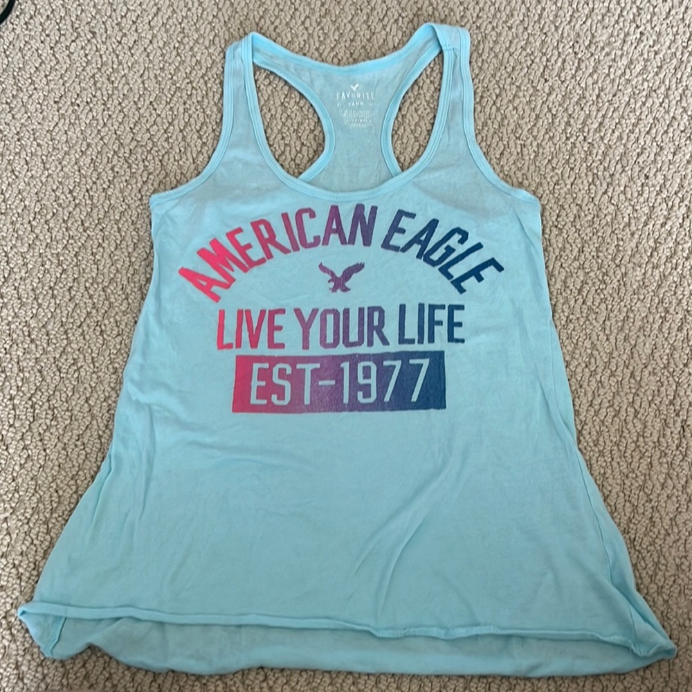 American Eagle blue XS tank top